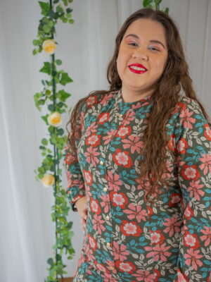 Vestido M/L Botoes