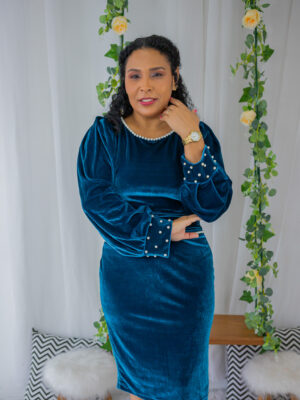 Vestido Pérola Azul