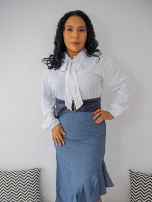 Saia Olga em Listras Finas