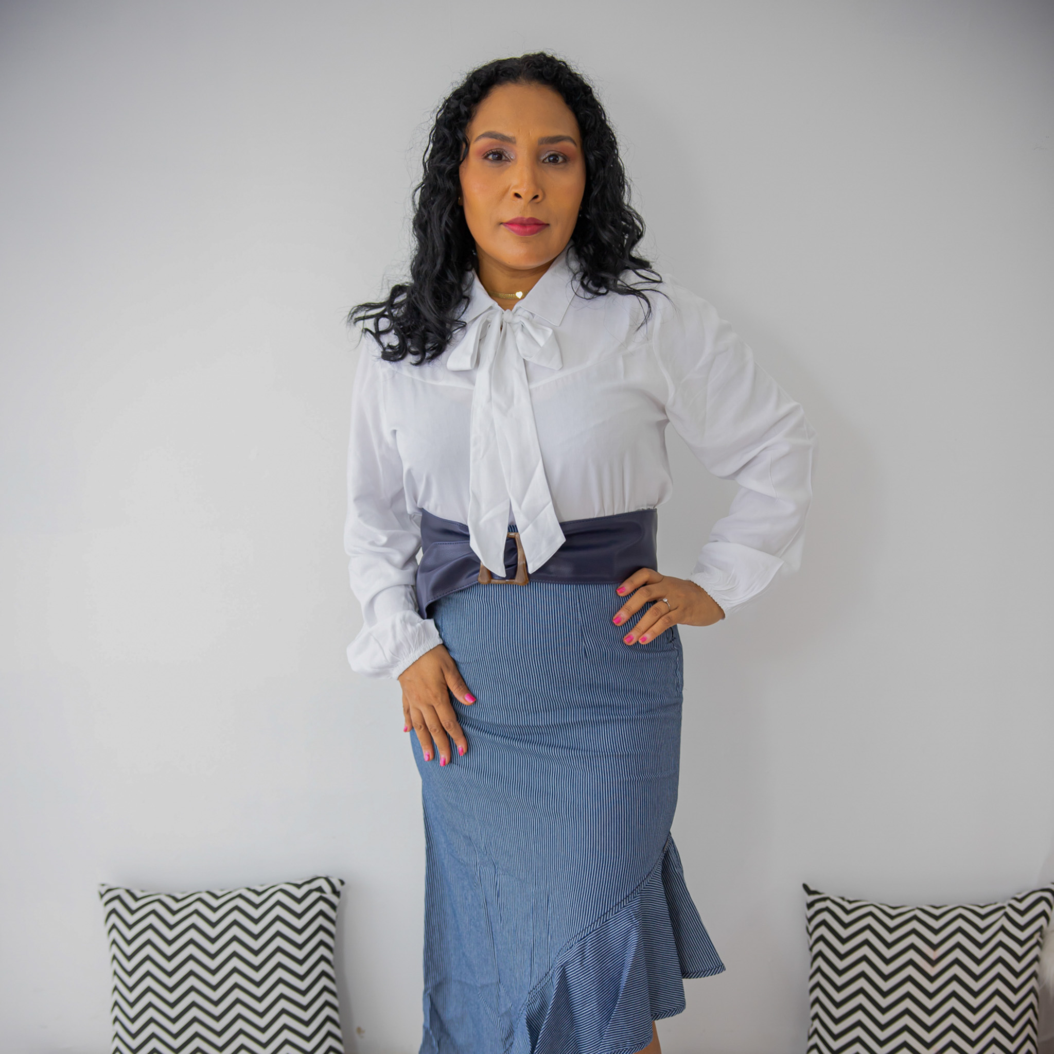 Saia Olga em Listras Finas