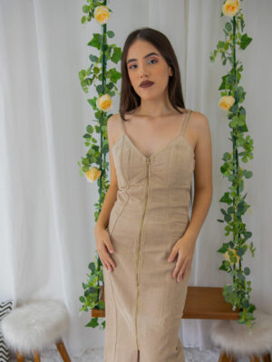 Vestido Areia Serena