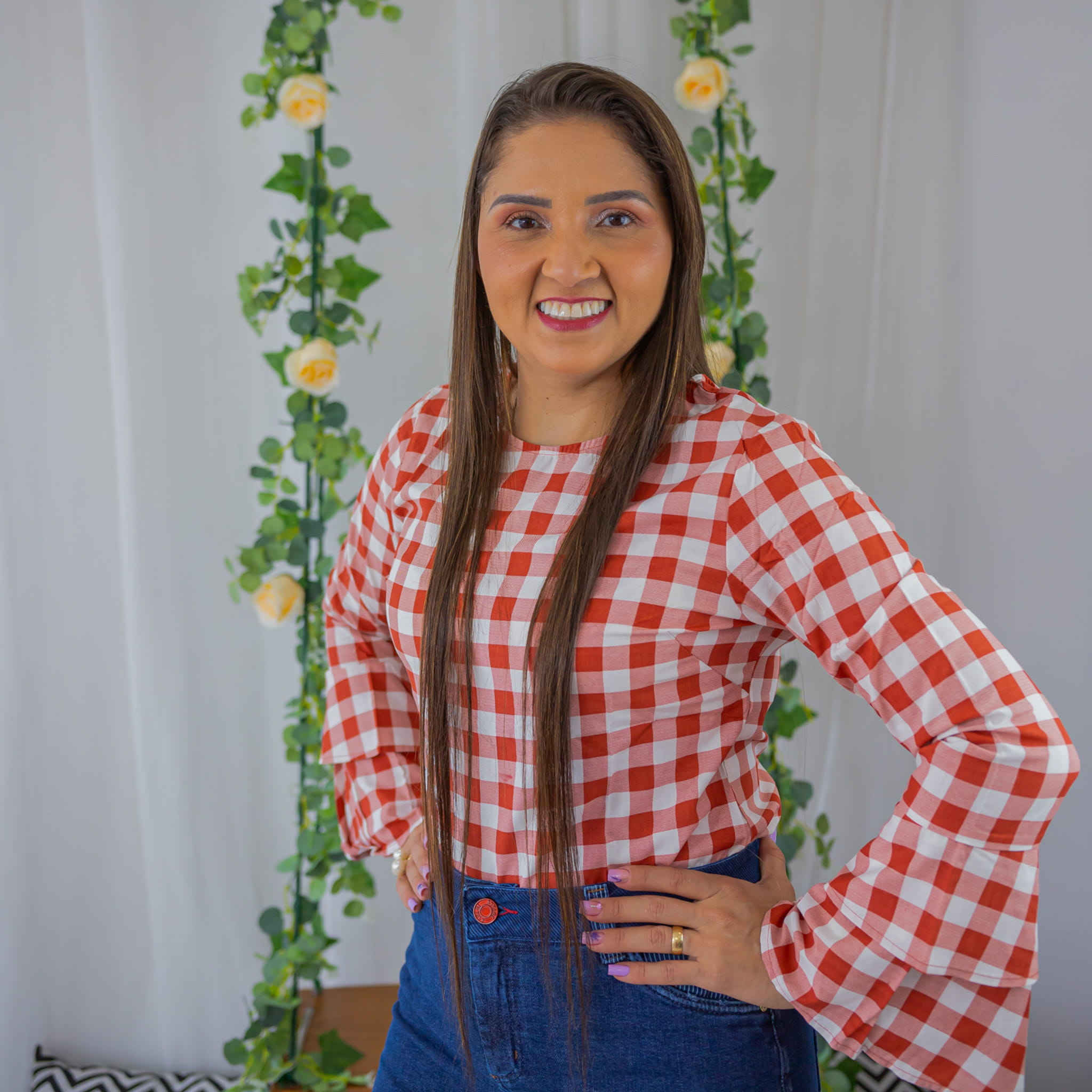 Blusa Xadrez Aurora - Imagem 2