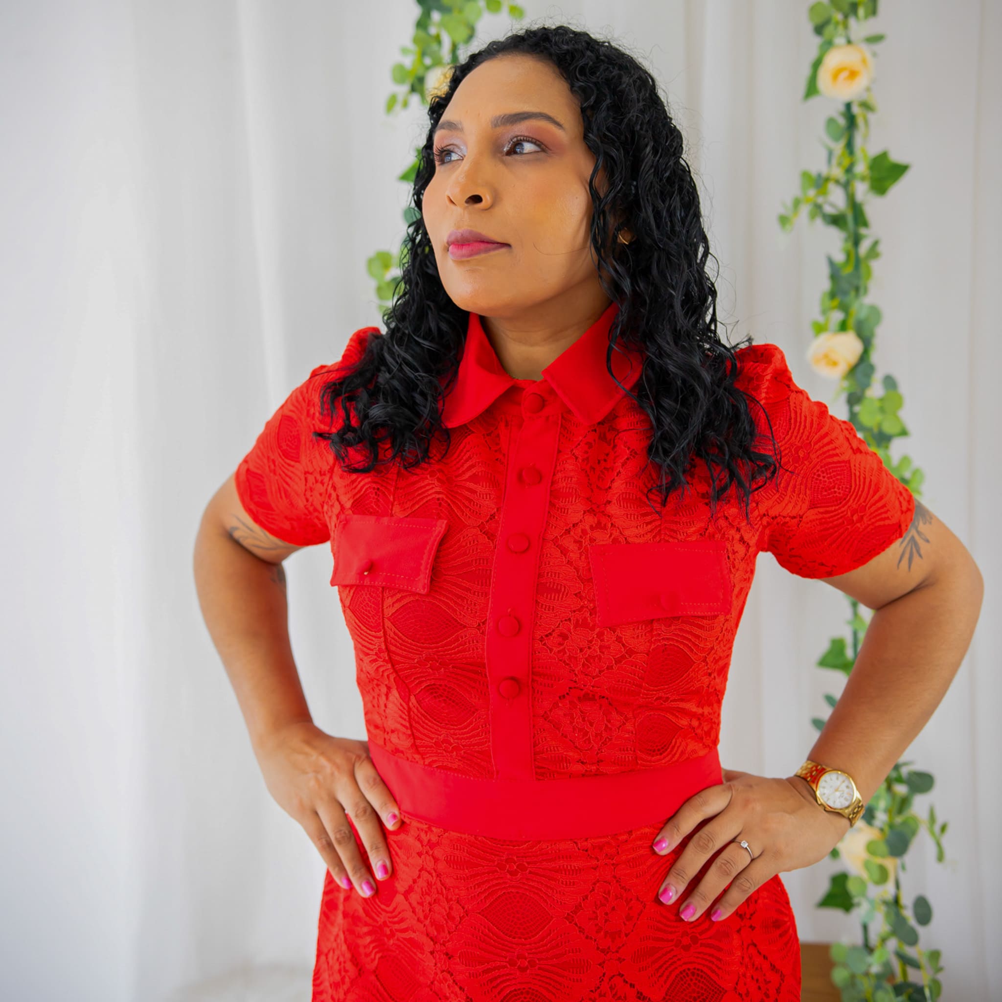 Vestido Encanto Vermelho - Imagem 3