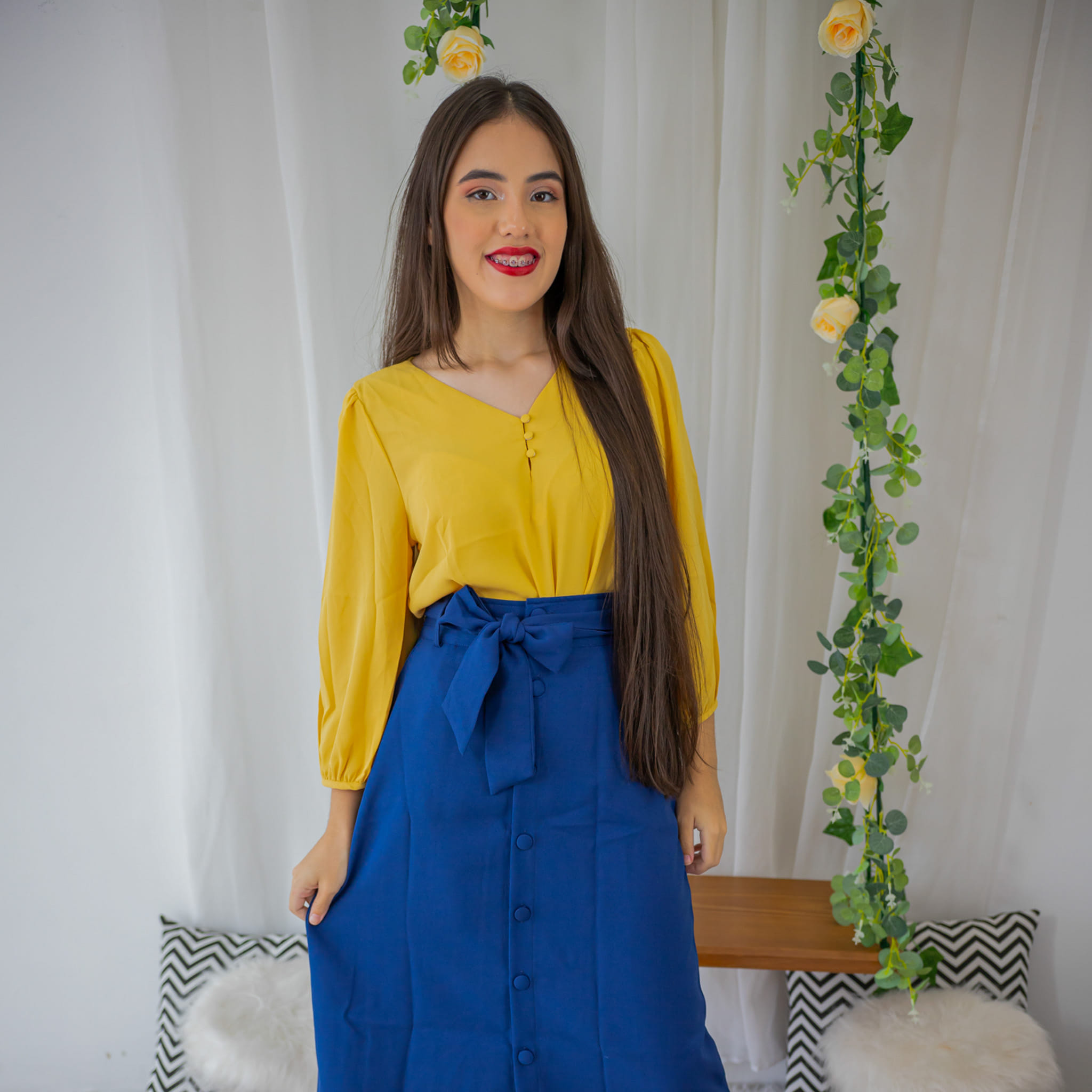 Saia Harmonia Azul - Imagem 2