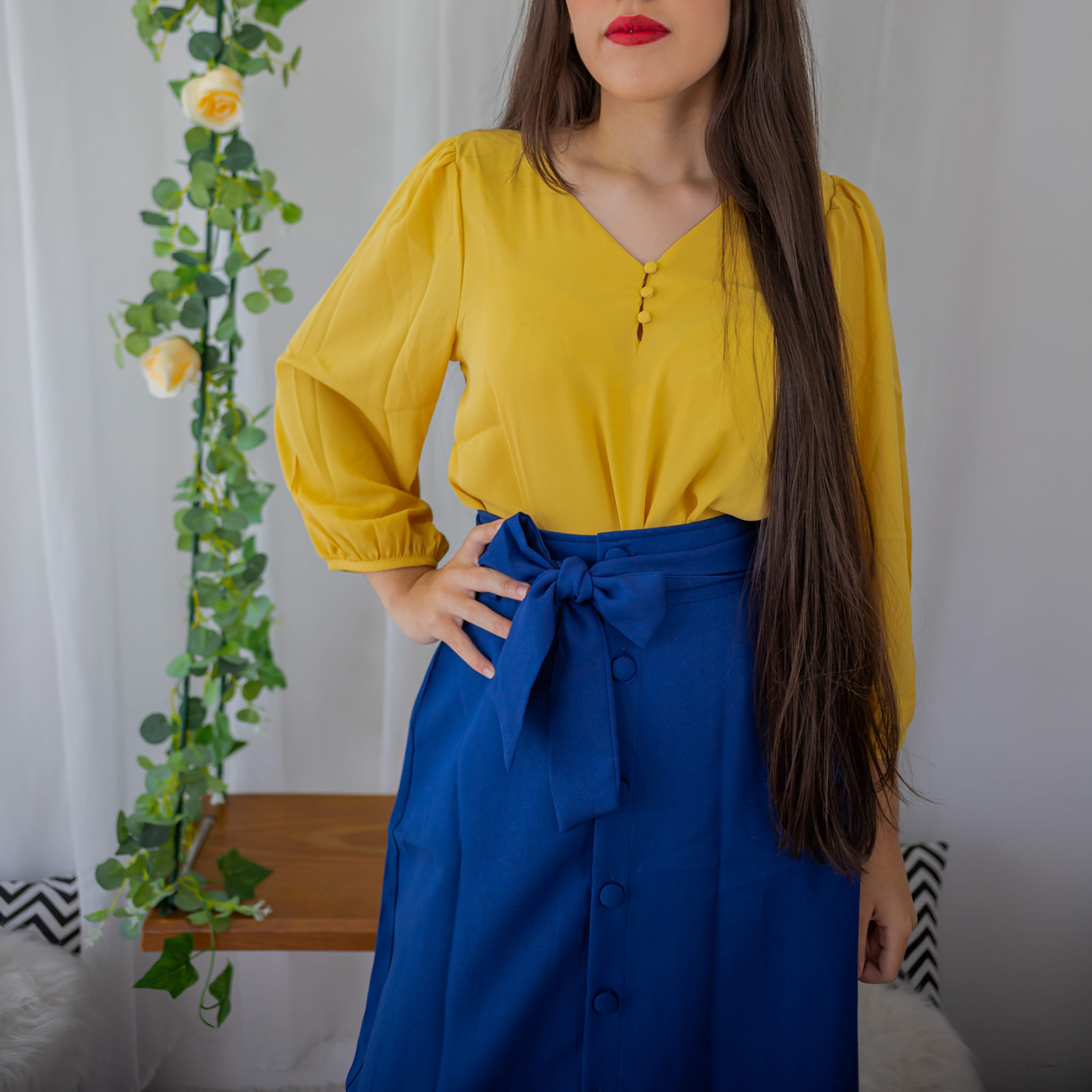 Saia Harmonia Azul - Imagem 3