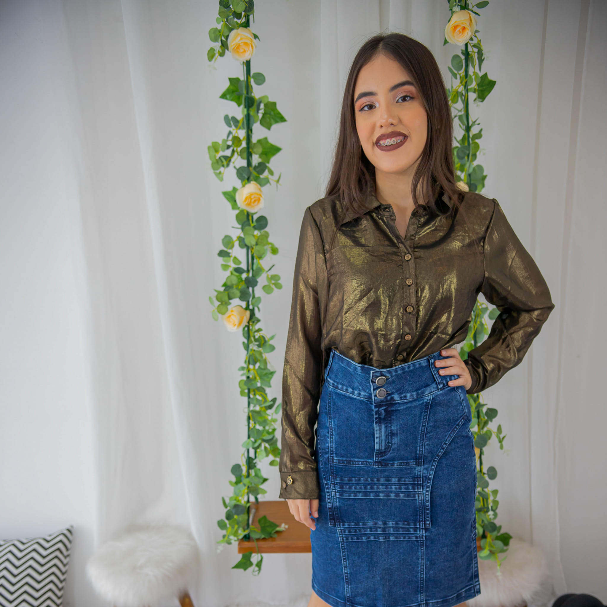 Saia Patchwork Denim