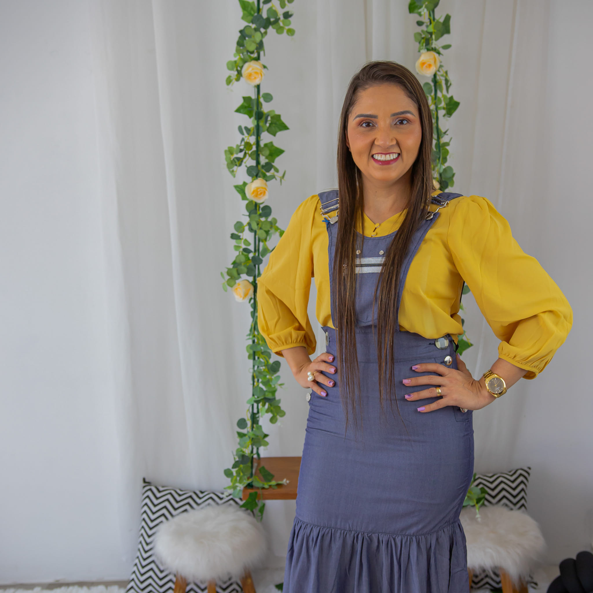 Jardineira Azul Serena