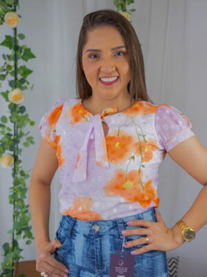 Blusa Lavanda Floral
