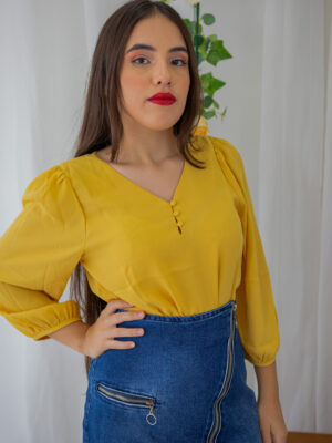 Blusa Dourada Luz